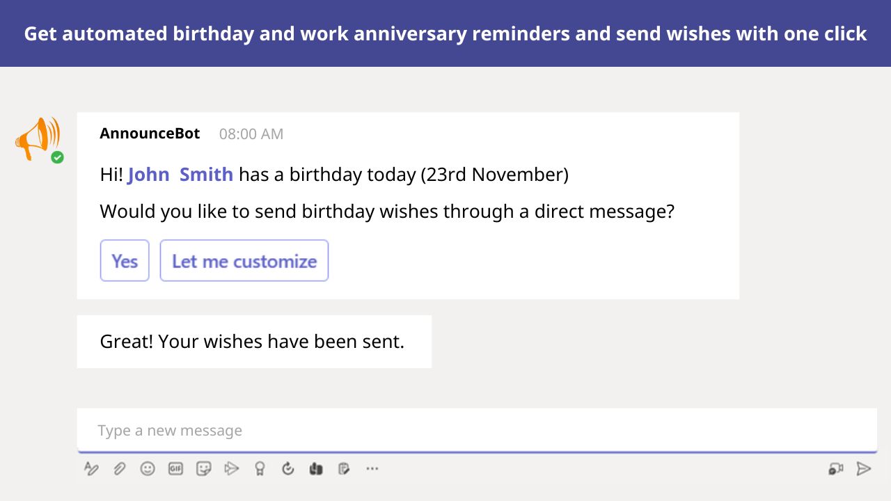 track employee milestones and birthdays efficiently in Teams