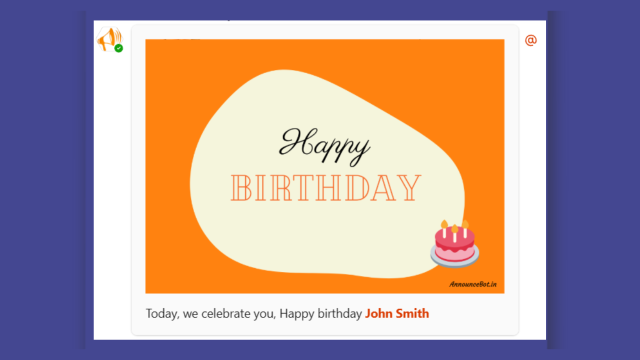 AnnounceBot: Personalized Birthday Greetings for Employees